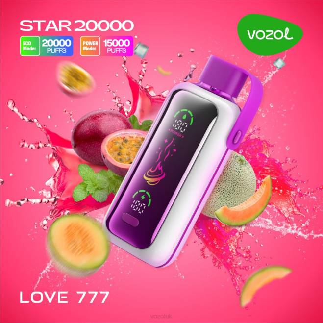 VOZOL STAR 20000 442T12 LOVE 777 Vozol Disposable Vape