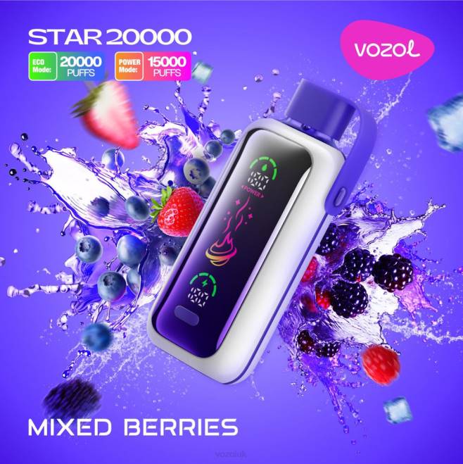 VOZOL STAR 20000 442T14 MIXED BERRIES Vozol London