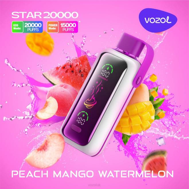 VOZOL STAR 20000 442T16 PEACH MANGO WATERMELON Vozol Buy UK