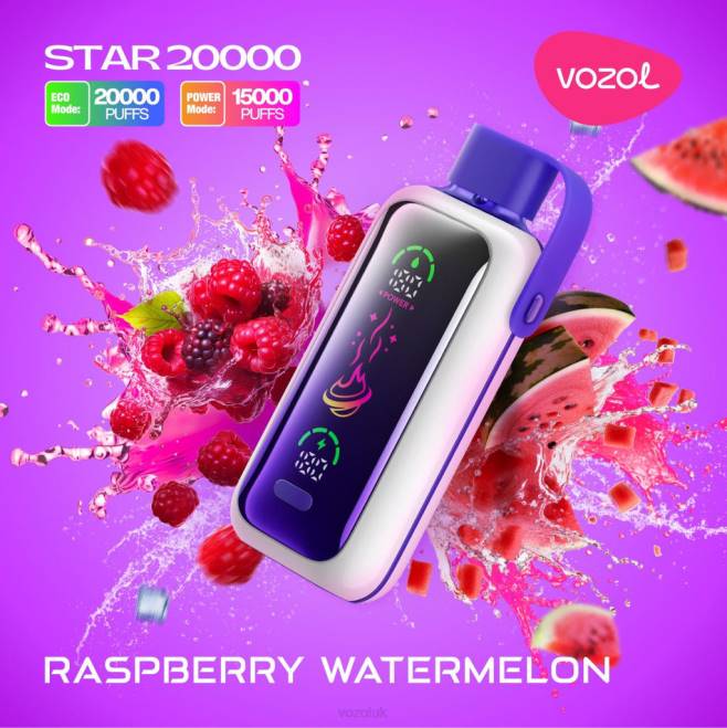 VOZOL STAR 20000 442T19 RASPBERRY WATERMELON Vozol Vape UK