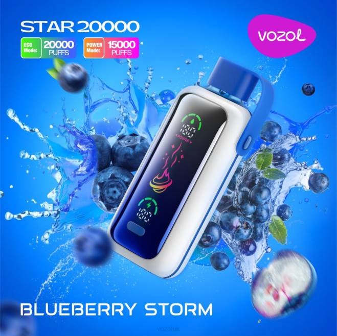 VOZOL STAR 20000 442T5 BLUEBERRY STORM Vozol London