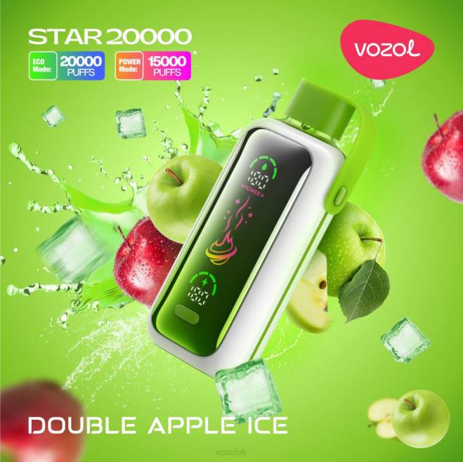 VOZOL STAR 20000 442T7 DOUBLE APPLE ICE Vozol Buy UK