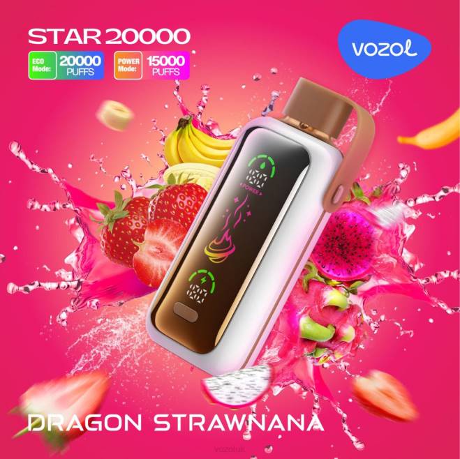 VOZOL STAR 20000 442T8 DRAGON STRAWNANA Vozol Vape Review