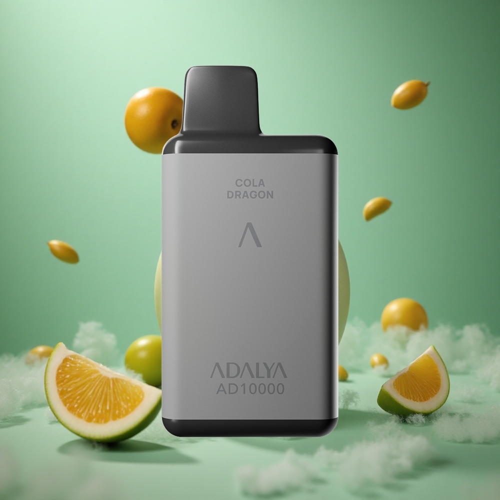 Space Gray Adalya AD 10000 Puffs Disposable Vape USB-C Rechargeable