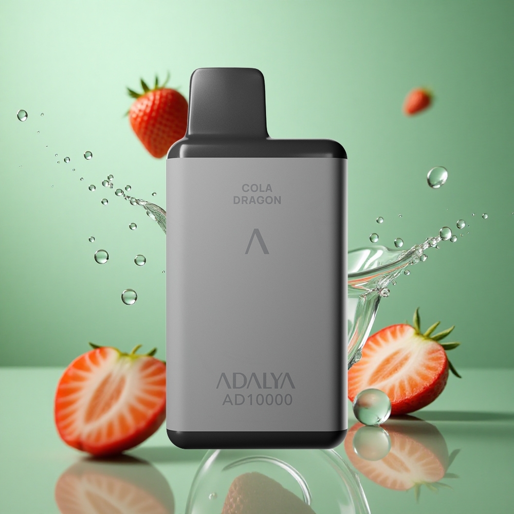 Strawberry Splash Adalya AD 10000 Puffs Space Gray USB-C
