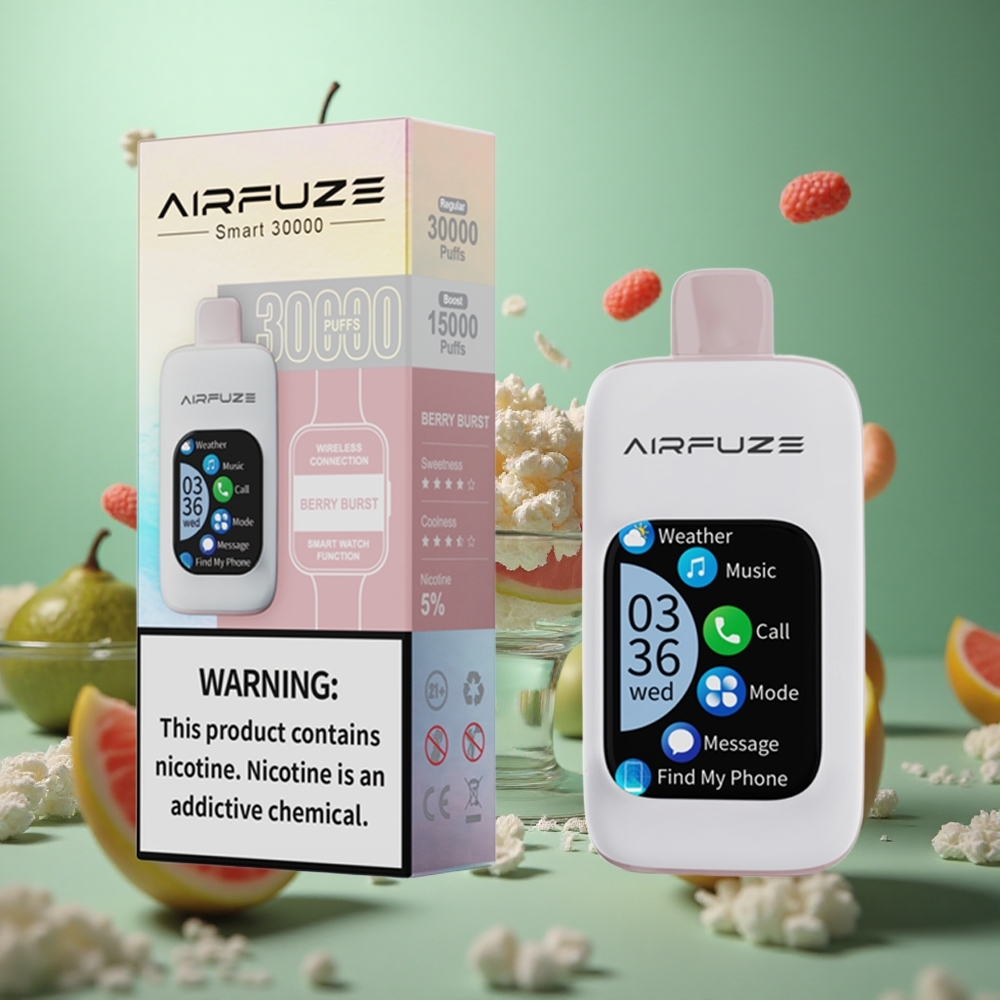 Berry Burst AirFuze Smart 30000 Puffs Disposable Vape 900mAh Type-C