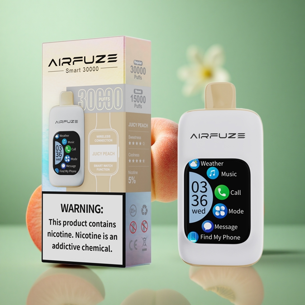 Juicy Peach AirFuze Smart 30000 Puffs 900mAh TFT Touch