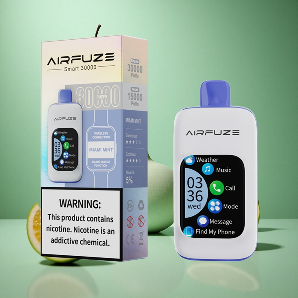 Miami Mint AirFuze Smart 30000 Puffs Disposable Pod 5% Nicotine