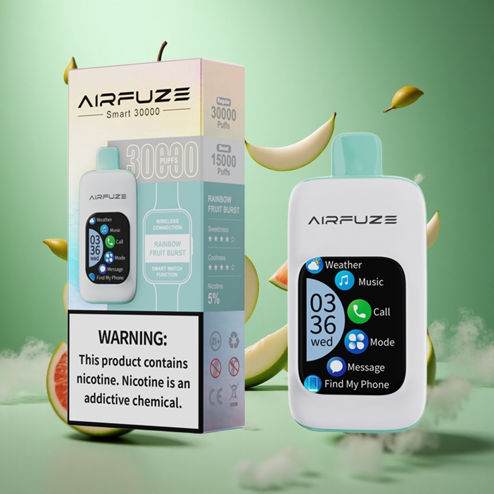 Rainbow Fruit Burst AirFuze Smart 30000 Puffs Disposable Pod with 900mAh & Type-C