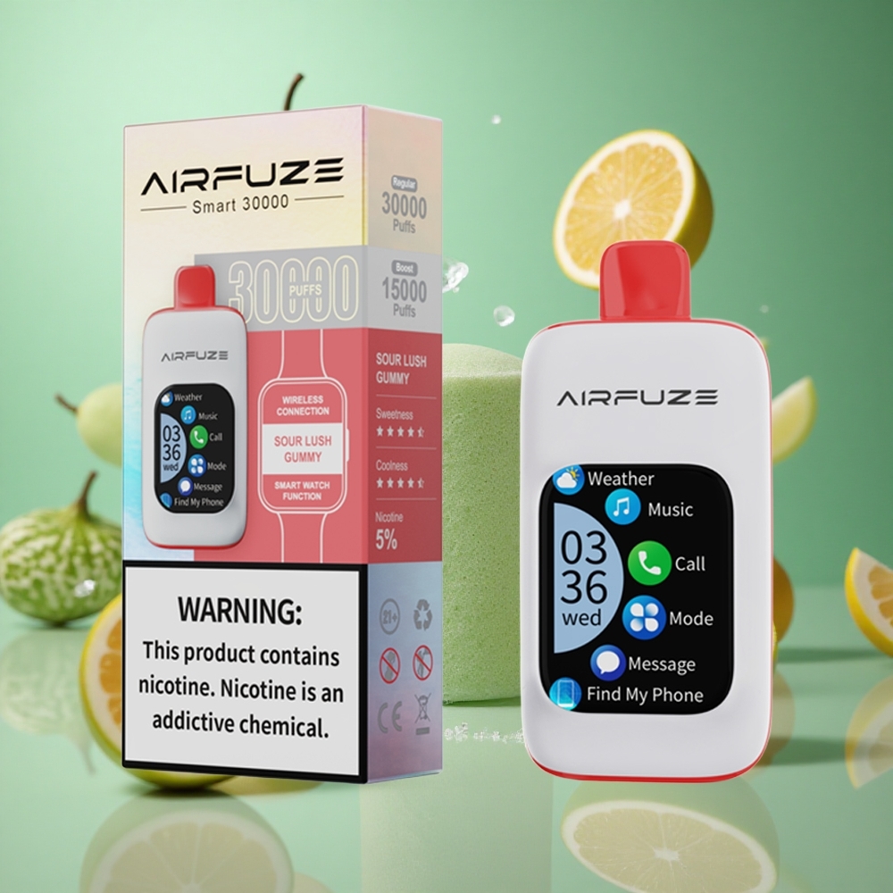 Sour Lush Gummy AirFuze Smart 30000 Puffs Disposable Pod 900mAh Type-C