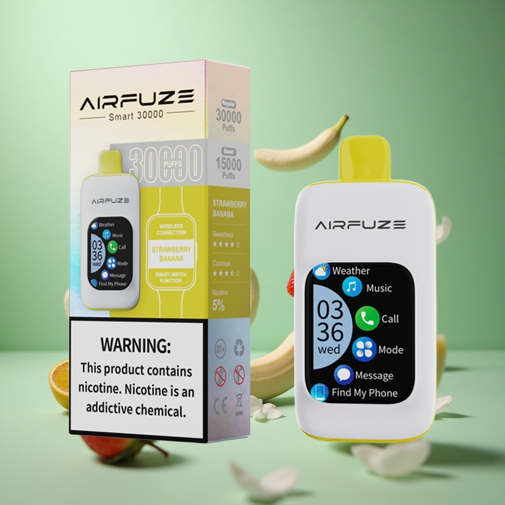 Strawberry Banana AirFuze Smart 30000 Puffs 900mAh Disposable Pod