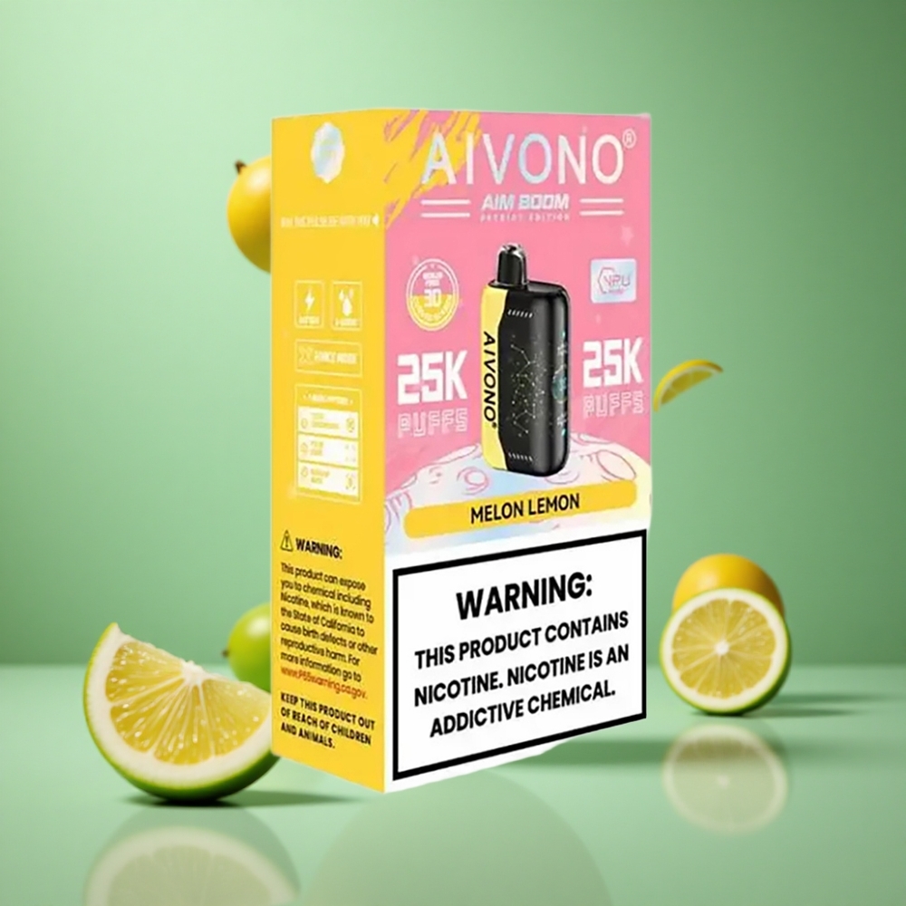 Melon Lemon Aivono Aim Boom 25000 Puffs 28ml 650mAh