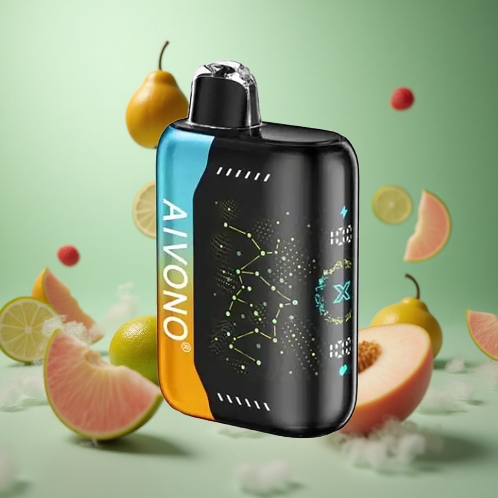 Raspberry Peach Lime Aivono Aim Boom 25000 Puffs 28ml 650mAh