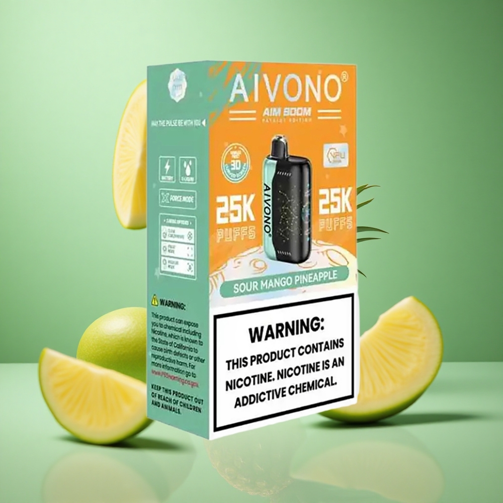 Sour Mango Pineapple Aivono Aim Boom 25000 Puffs 28ml 650mAh