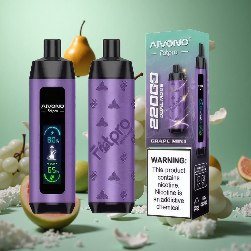 Grape Mint Aivono Aim Fatpro 22000 Puffs 28ml 600mah