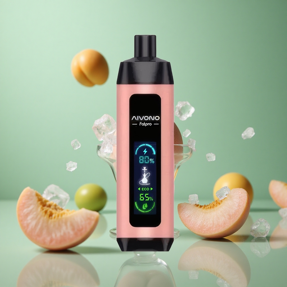 Peach Ice Aivono Aim Fatpro 22000 Puffs 28ml 600mAh