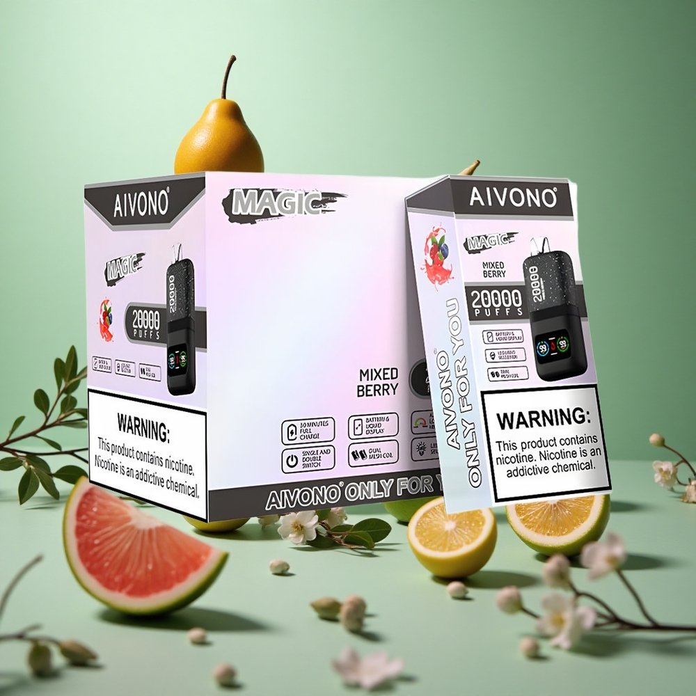 Mixed Berry Aivono AIM MAGIC 20000 Puffs Dual Mesh LCD