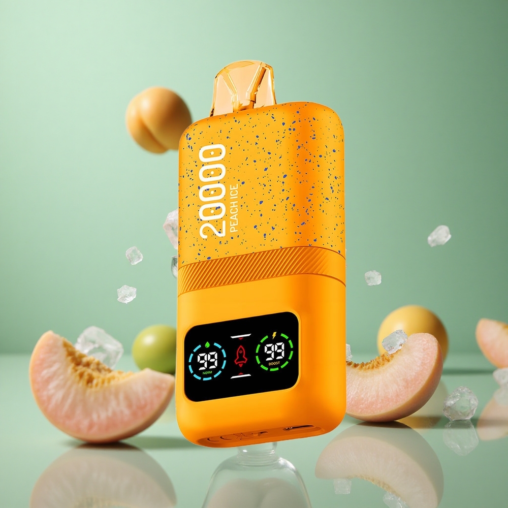 Peach Ice Aivono AIM MAGIC 20000 Puffs Dual Mesh LCD Disposable Vape
