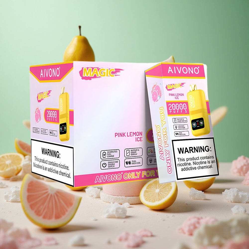 Pink Lemon Ice Aivono AIM MAGIC 20000 Puffs Dual Mesh LCD