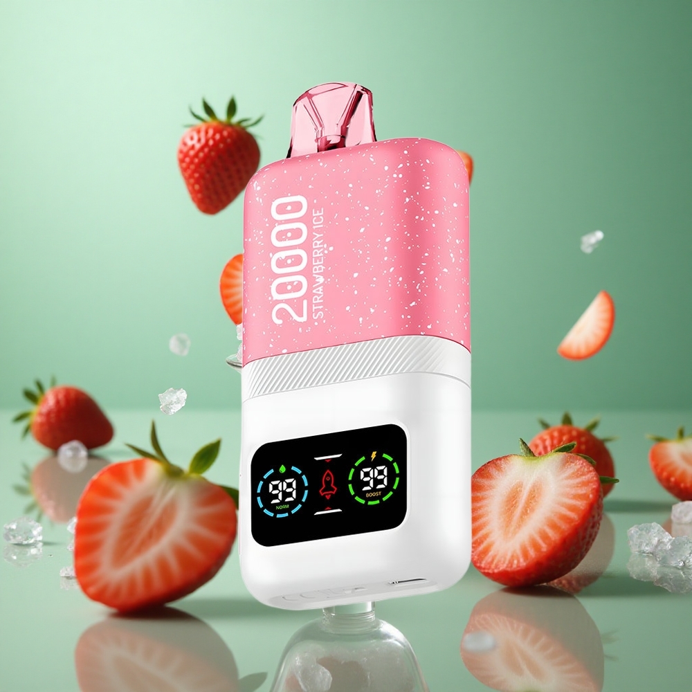 Strawberry Ice Aivono AIM MAGIC 20000 Puffs Dual Mesh LCD