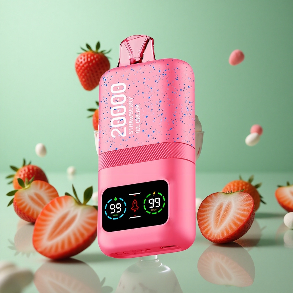 Strawberry Ice Cream Aivono Aim Magic 20000 Puffs Dual Mesh LCD