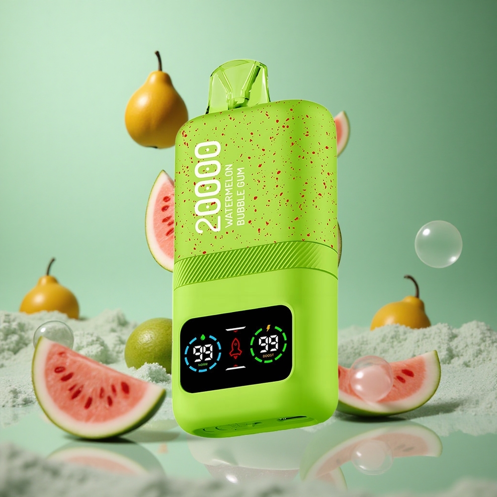 Watermelon Bubble Gum Aivono Aim Magic 20000 Puffs Dual Mesh LCD