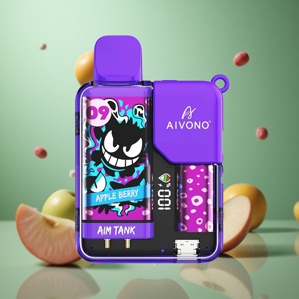 Apple Berry Aivono AIM-TANK 9500 Puffs 18mL 650mAh Disposable Vape