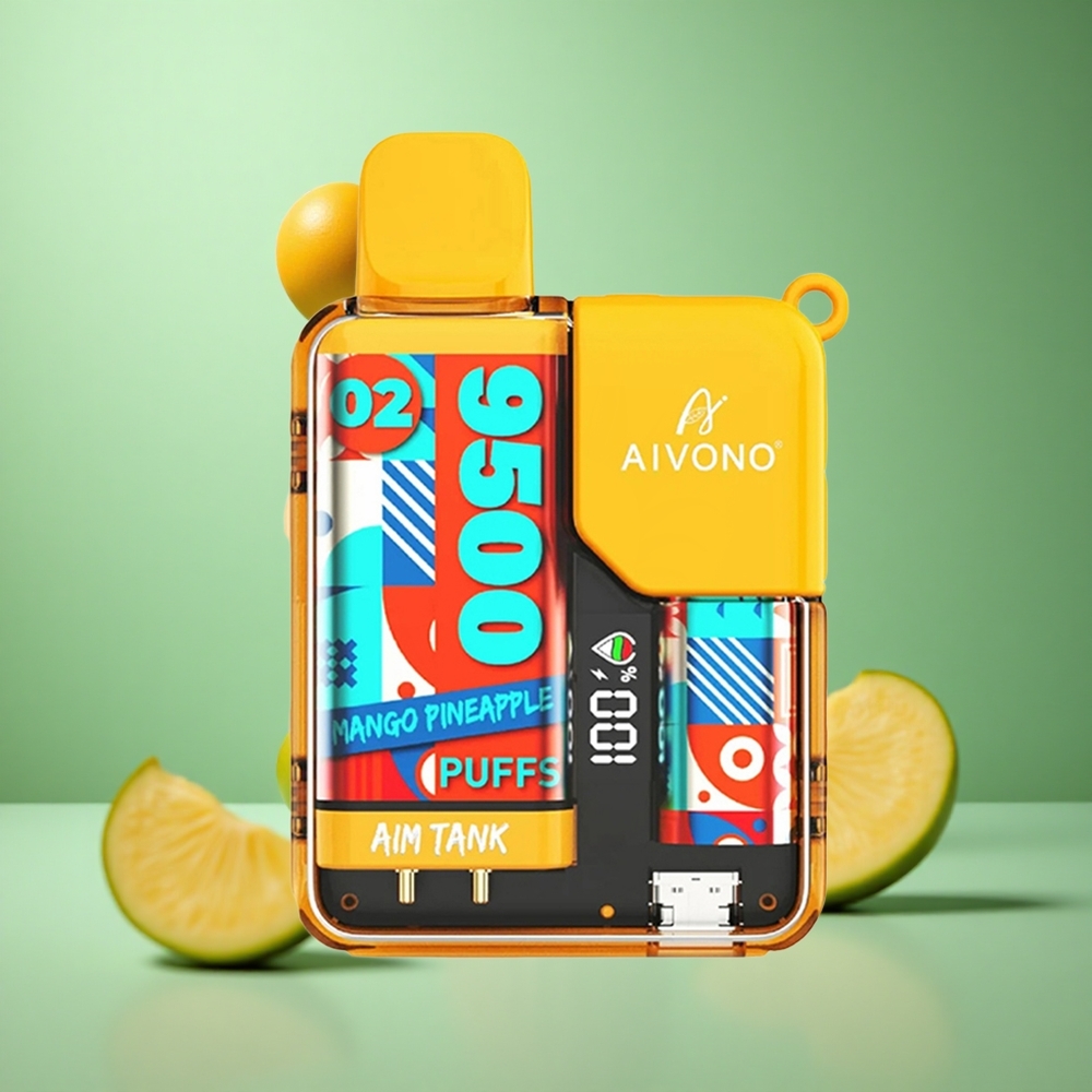 Mango Pineapple Aivono AIM-TANK 9500 Puffs 18mL LCD
