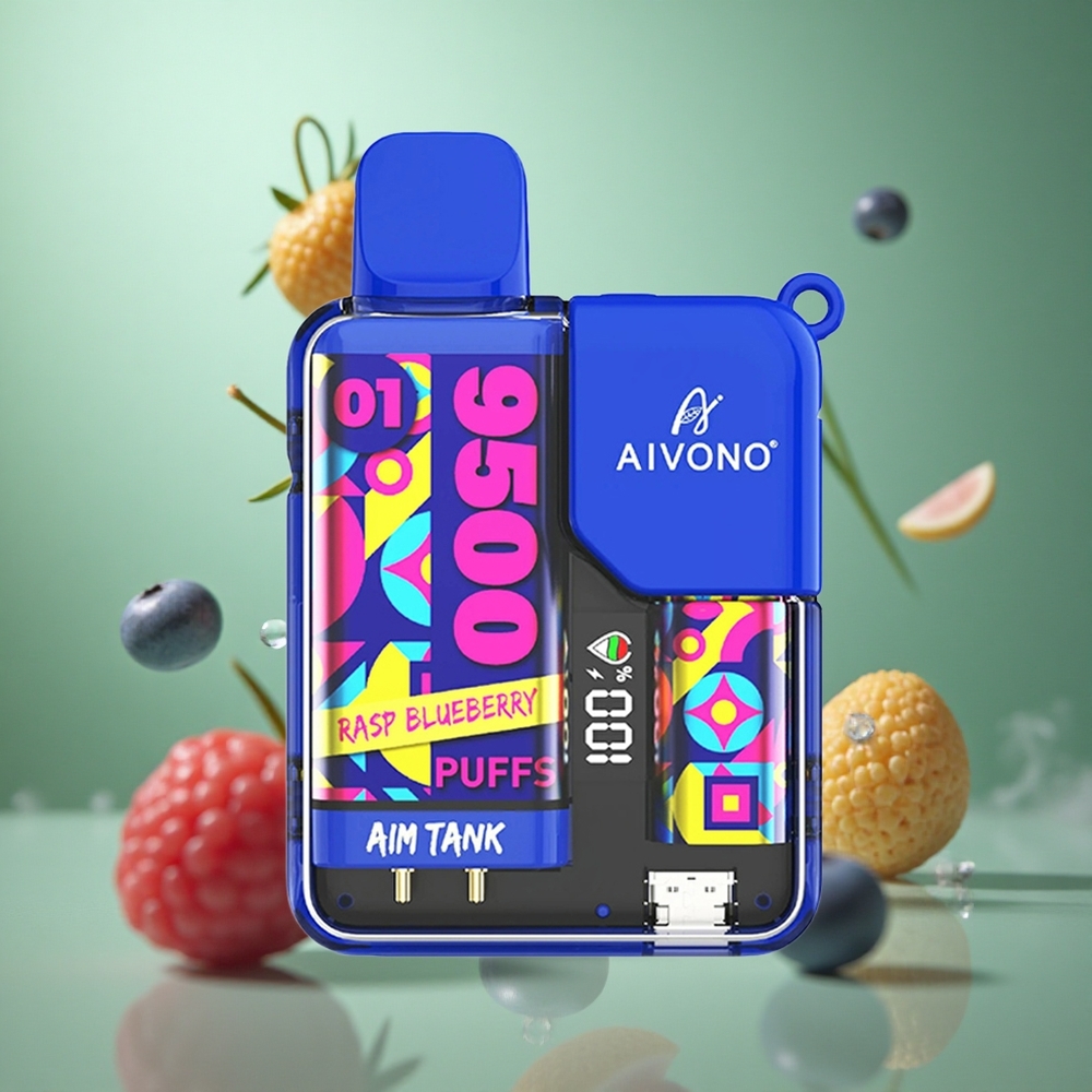 Rasp Blueberry Aivono AIM-TANK 9500 Puffs 18ml 650mAh