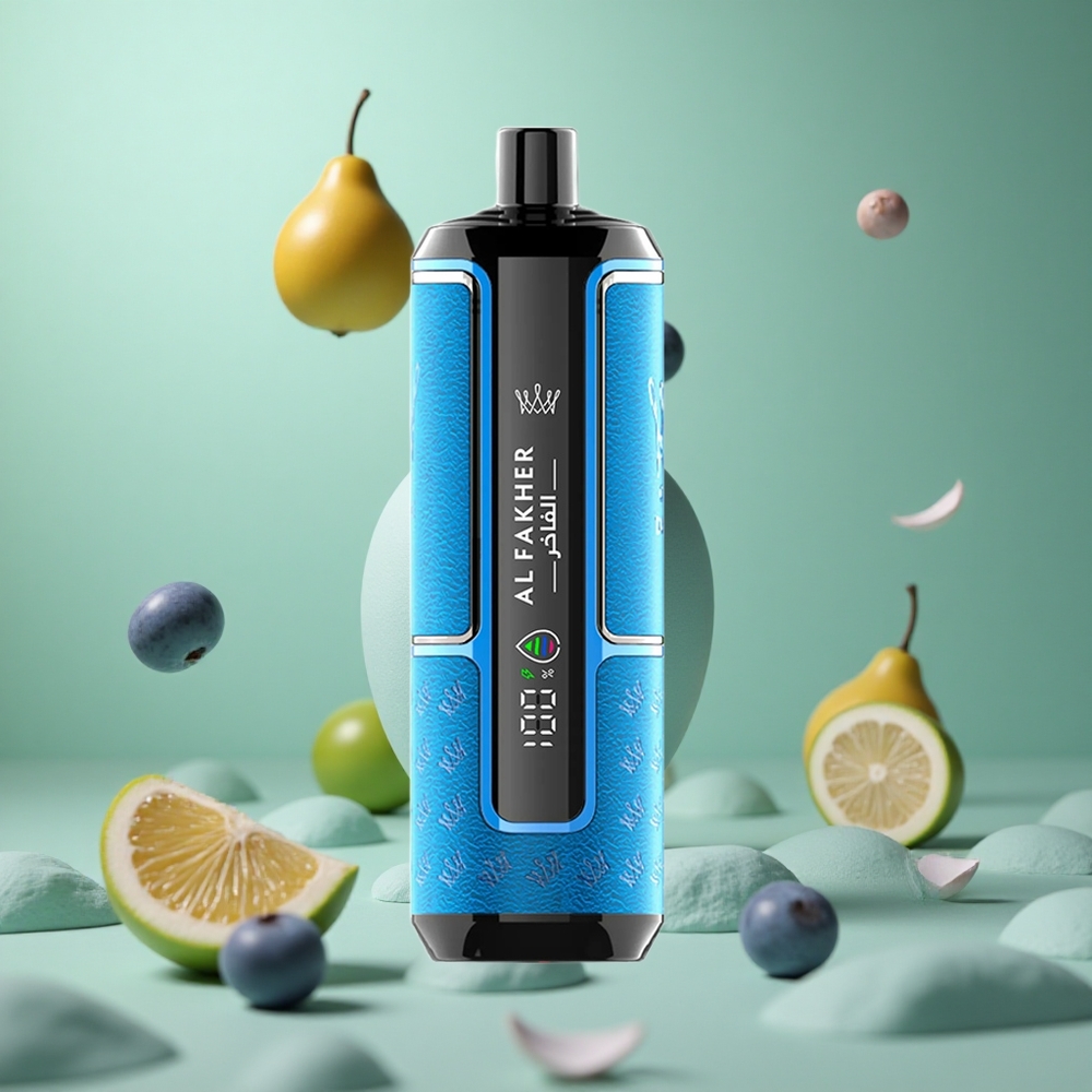Blueberry Gum Al Fakher Crown Bar 15K Hypermax Disposable Vape Kit 22ml 15K Puffs