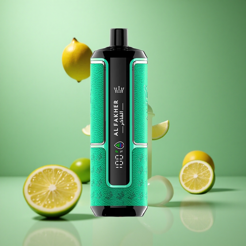 Lemon Mint Al Fakher Crown Bar 15K Hypermax Disposable Vape Kit