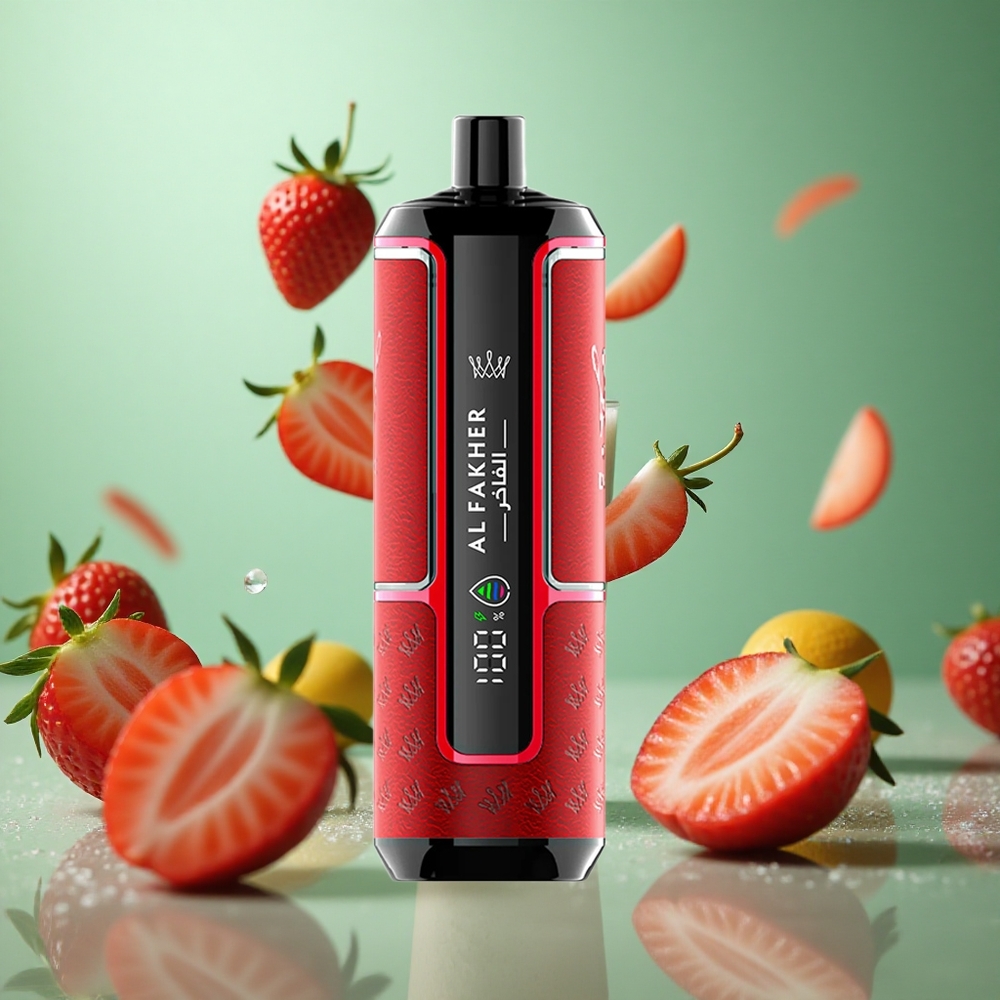 Strawberry Punch Al Fakher Crown Bar 15K Hypermax DTL Disposable Vape Kit