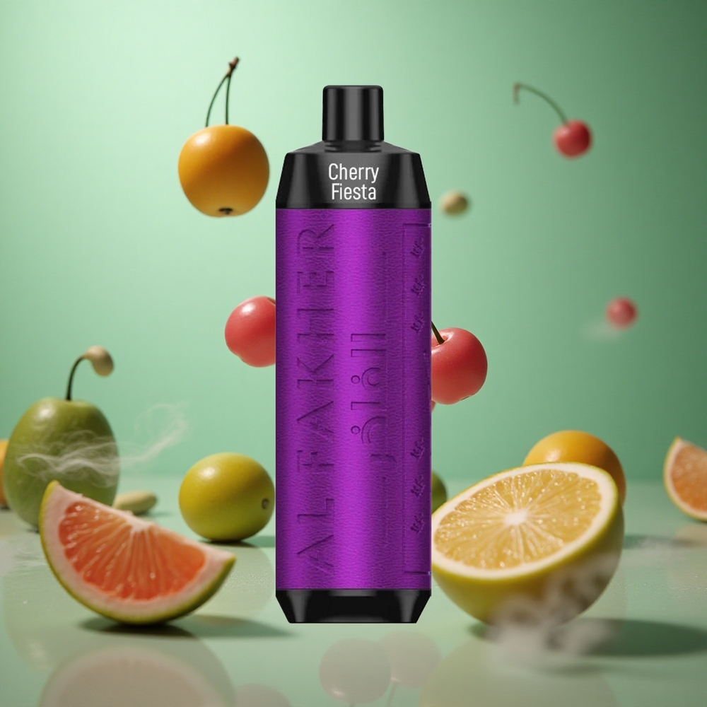 Cherry Fiesta Al Fakher Crown Bar 8000 Crystal Disposable Vape 18ml 5mg/ml Nicotine