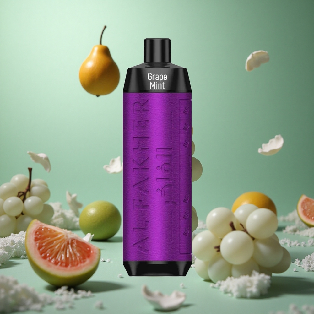 Grape Mint Al Fakher Crown Bar 8000 Puffs 18ml Disposable Vape