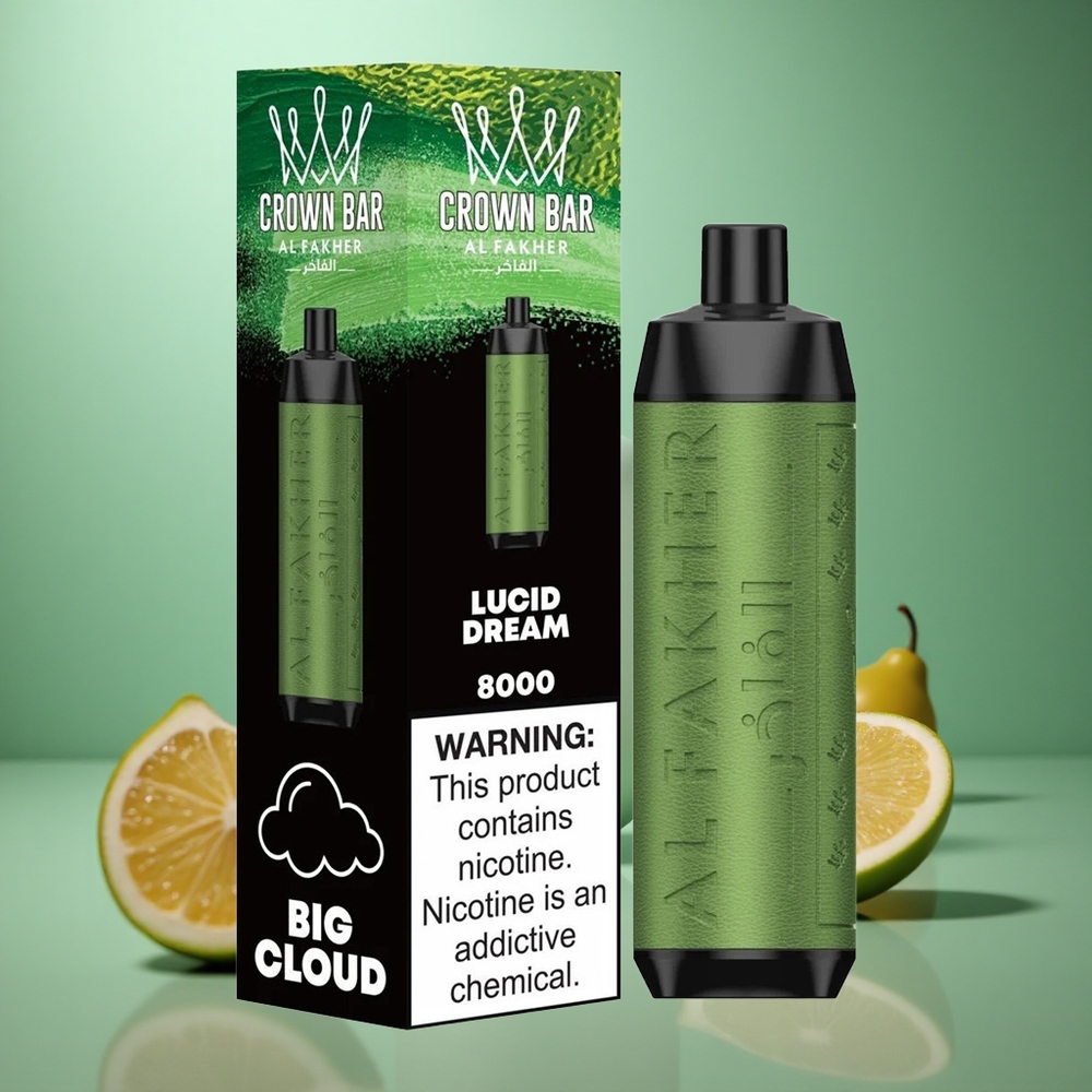 Lucid Dream Al Fakher Crown Bar 8000 Crystal 18ml 5mg/ml Nicotine Disposable Vape