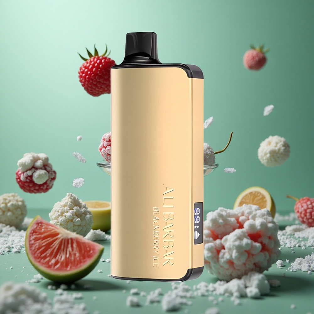 Blackberry Ice Alibarbar Ingot 9000 Puffs Disposable Vape 22ml LED Display