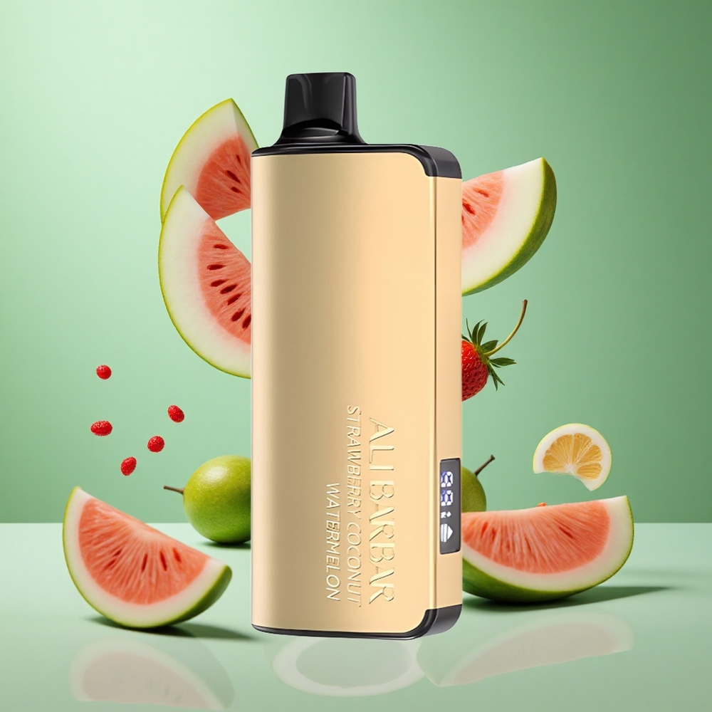 Strawberry Coconut Watermelon Alibarbar Ingot 9000 Puffs 22ml 2350mAh