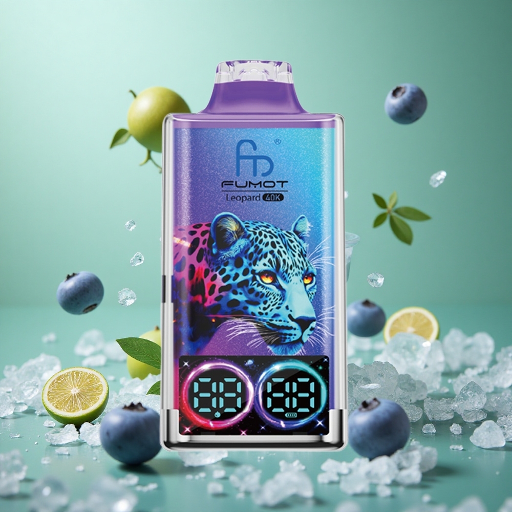 Blueberry on Ice Fumot Leopard 40K Puffs Dual Mesh Type-C