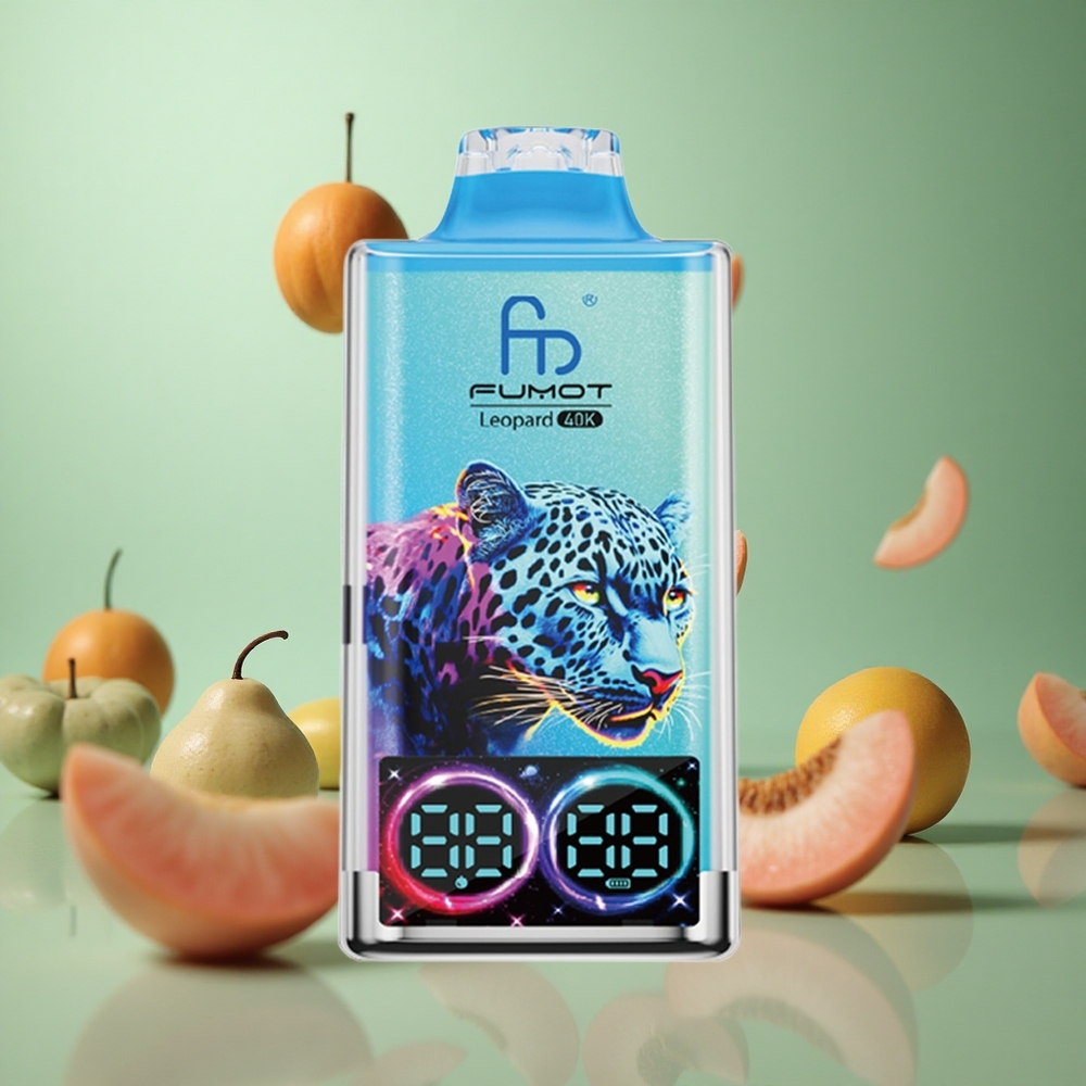 Peach Berry Fumot Leopard 40K Puffs Dual Mesh Type-C