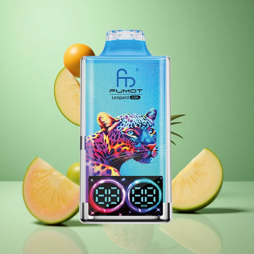Peachy Mango Pineapple Fumot Leopard 40K Puffs Dual Mesh Type-C Charging