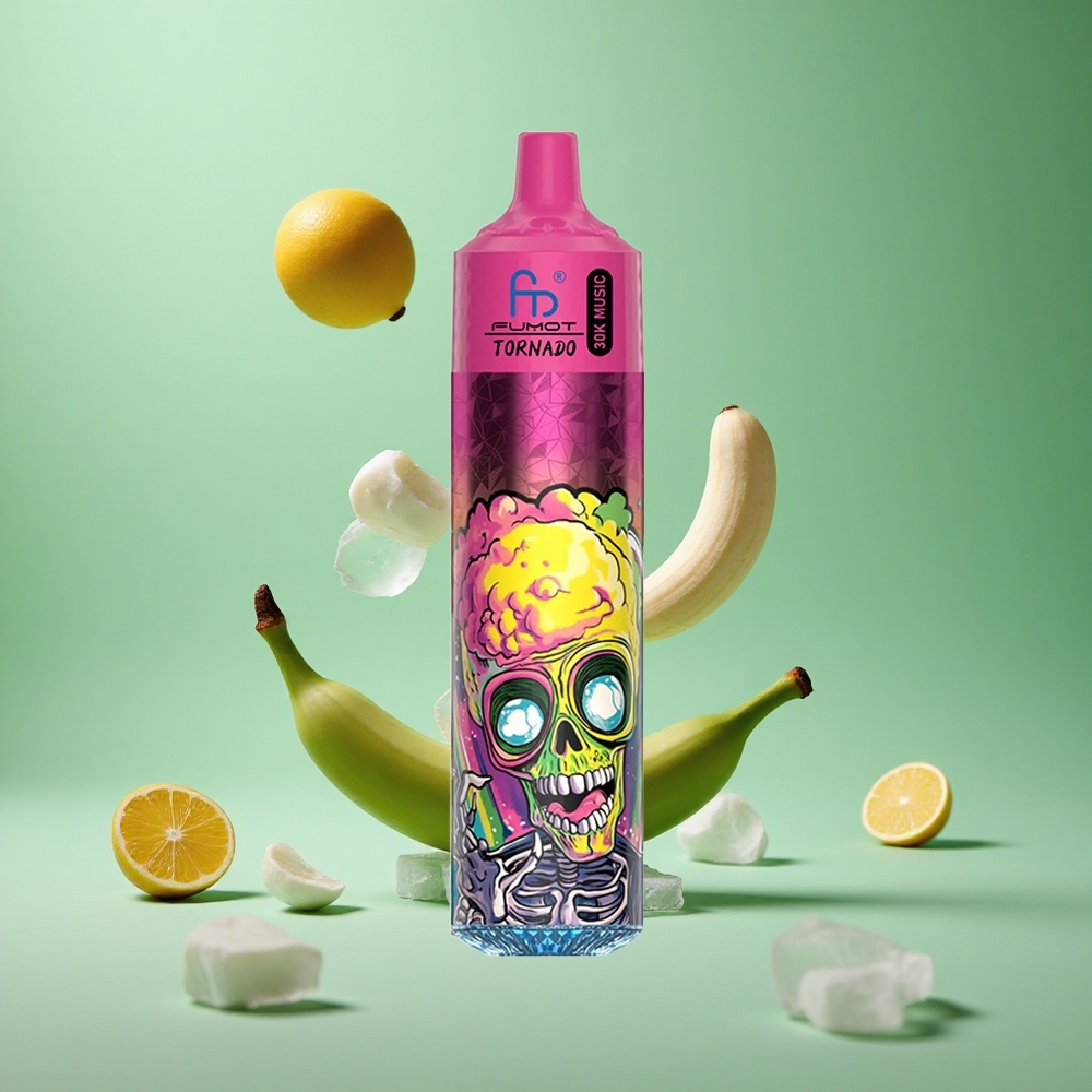 Banana Ice Fumot RandM Tornado 30000 Puffs 30mL Disposable Vape