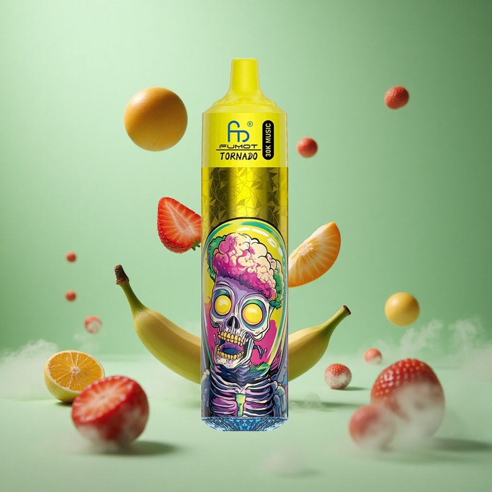 Banana Strawberry Fumot RandM Tornado 30000 Puffs 30mL Disposable Vape