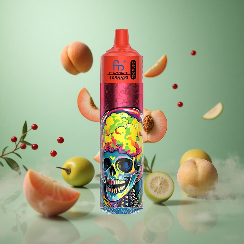 Peach Berries Fumot RandM Tornado 30000 Puffs 30mL Disposable Vape