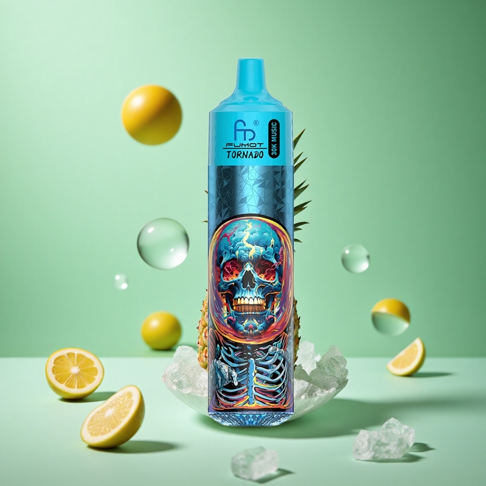 Pineapple Ice Fumot RandM Tornado 30000 Puffs 30mL Disposable Vape