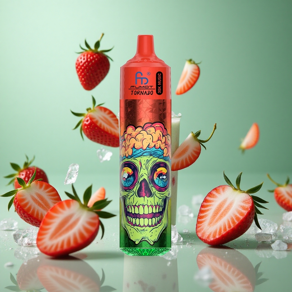 Strawberry Berry Ice Fumot RandM Tornado 30000 Puffs 30mL Disposable Vape