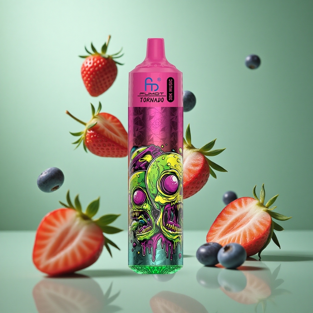 Strawberry Blueberry Fumot RandM Tornado 30000 Puffs 30mL Disposable Vape