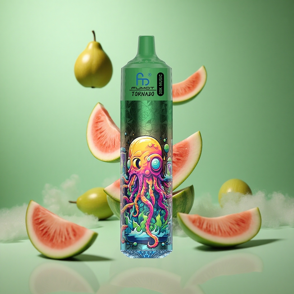 Watermelon Cantaloupe Fumot RandM Tornado 30000 Puffs 30mL Disposable Vape