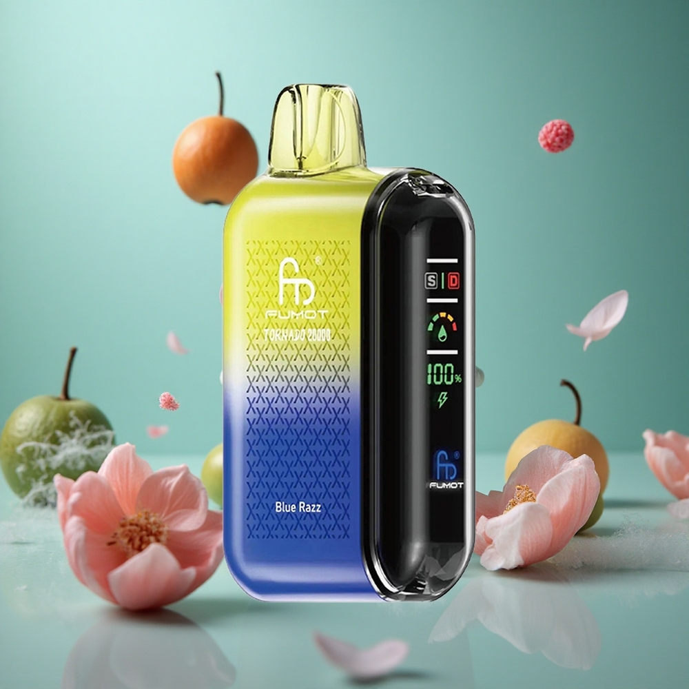 Blue Razz Fumot Tornado 20000 Puffs Dual Mesh Smart Display
