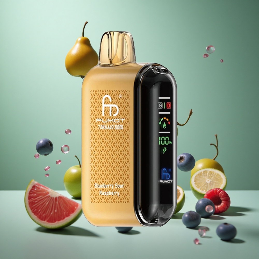 Blueberry Sour Raspberry Fumot Tornado 20000 Puffs Dual Mesh 20ml