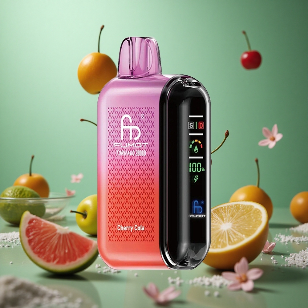 Cherry Cola Fumot Tornado 20000 Puffs Dual Mesh Coil Smart Display